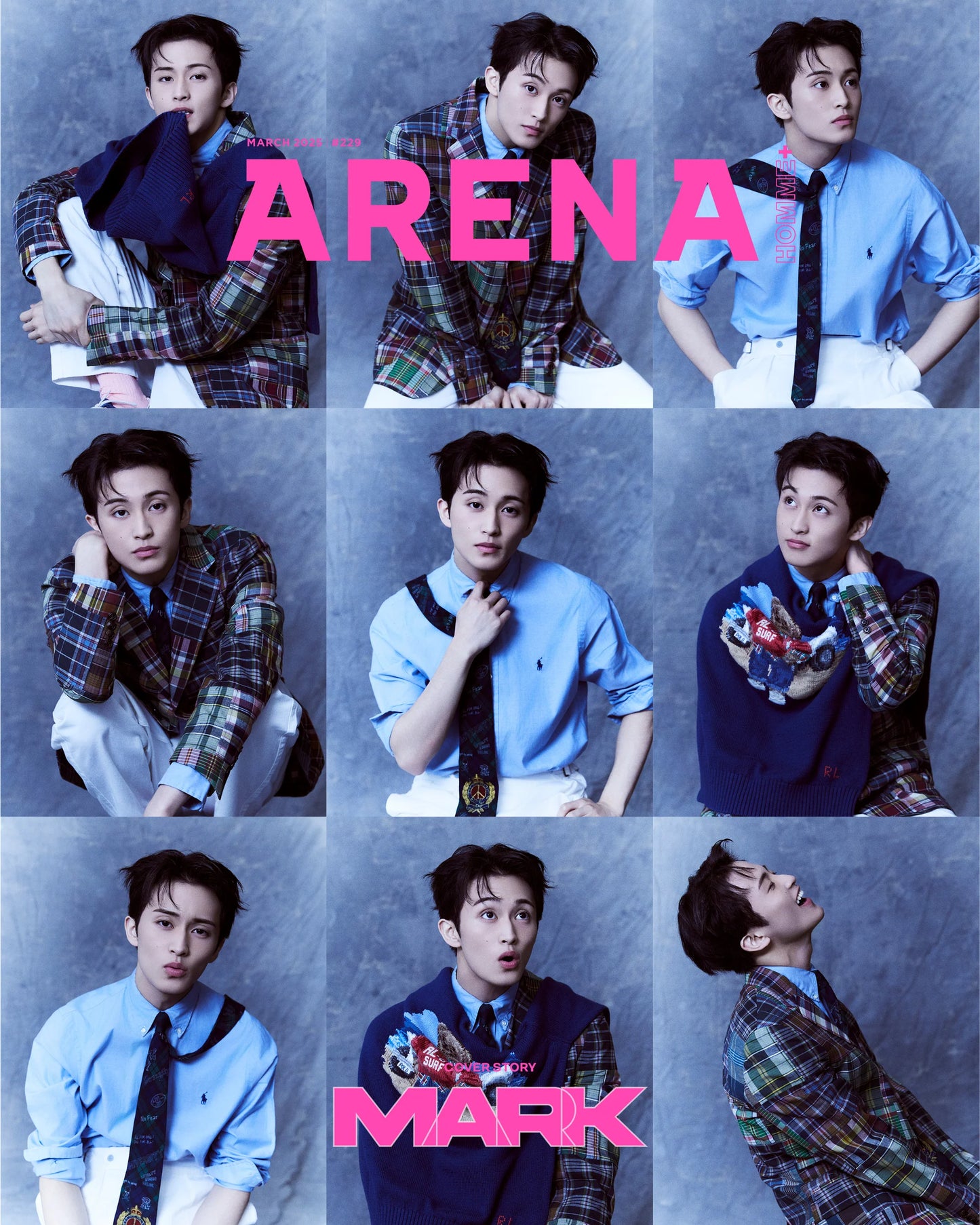 ARENA HOMME+ KOREA MAGAZINE (COVER: NCT MARK LEE) MARCH 2025 ISSUE