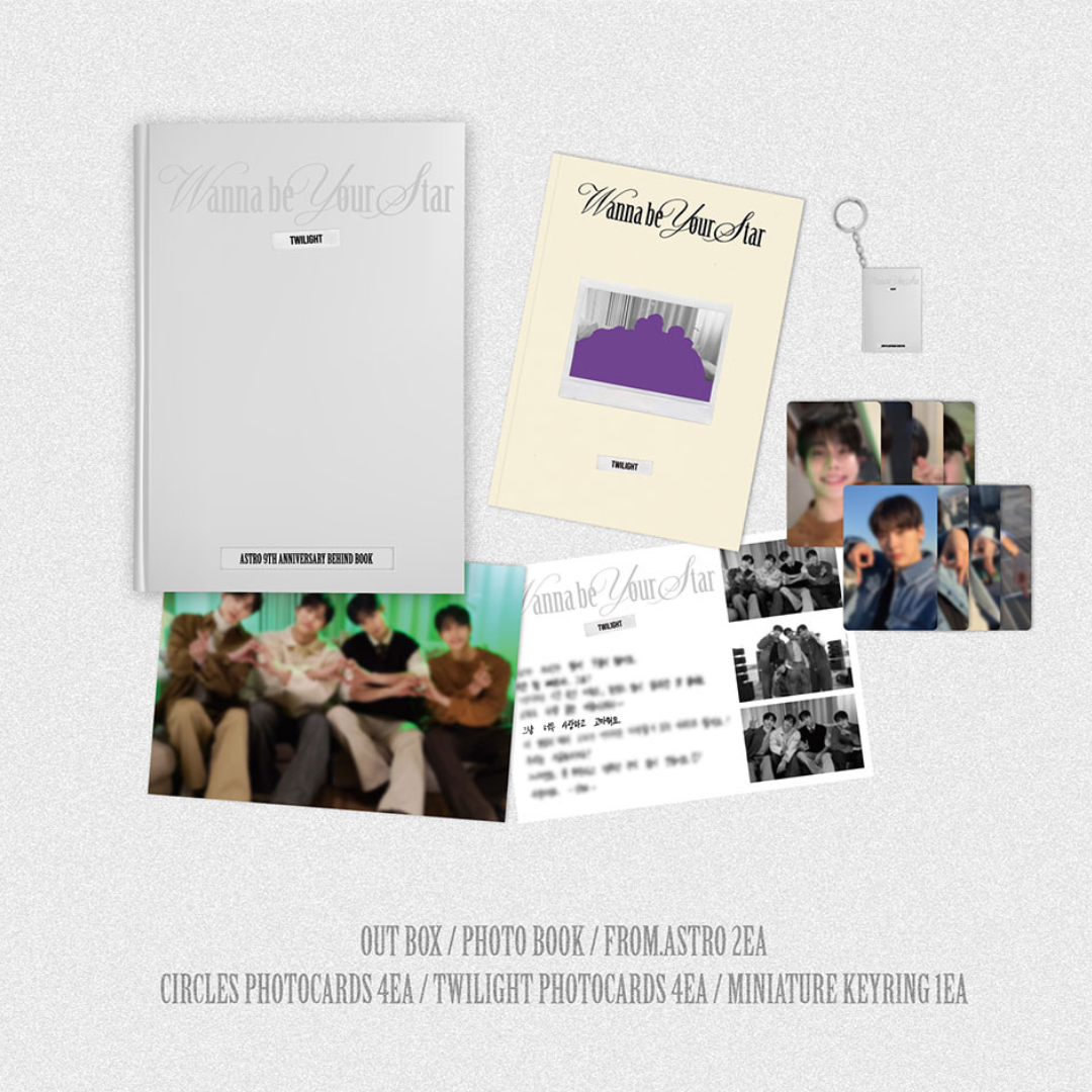 ASTRO - 9TH ANNIVERSARY BEHIND BOOK Wanna be your Star : Twilight (with Gift)