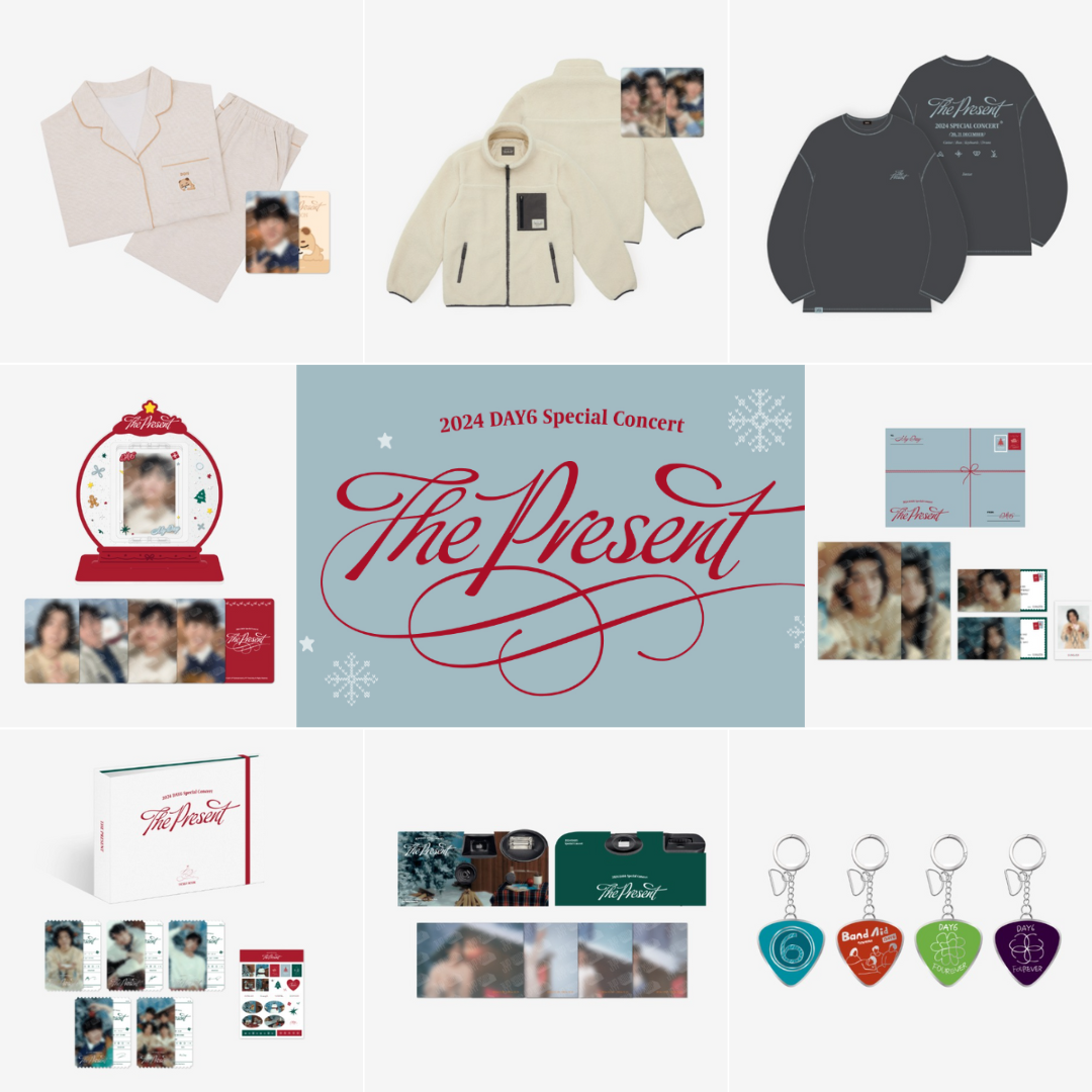 DAY6(데이식스) Special Concert 'The Present' OFFICIAL MERCH 2024 DAY6(데이식스) Special Concert 'The Present' OFFICIAL MERCH 2024