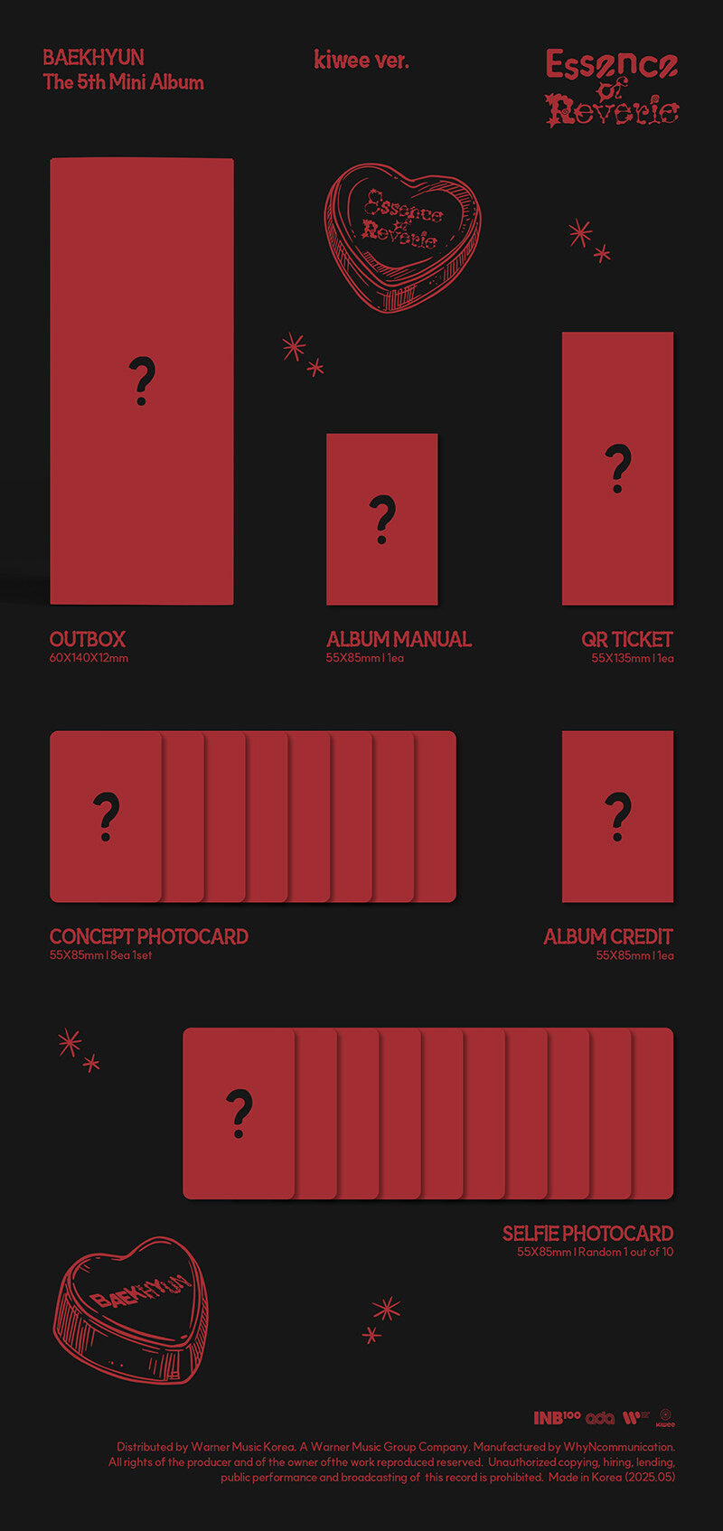 BAEKHYUN - 5th Mini Album Essence of Reverie (Platform Album) (kiwee Ver.)