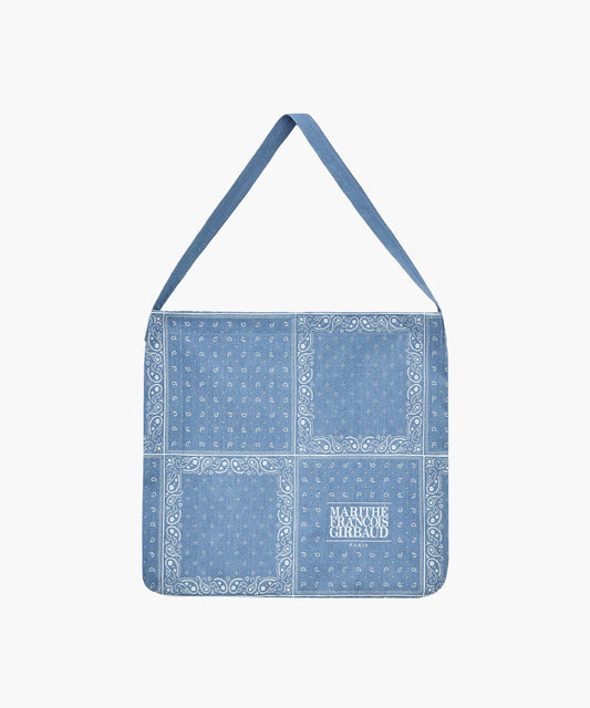 MARITHÉ+FRANÇOIS GIRBAUD - BANDANA ONE SHOULDER ECO BAG blue
