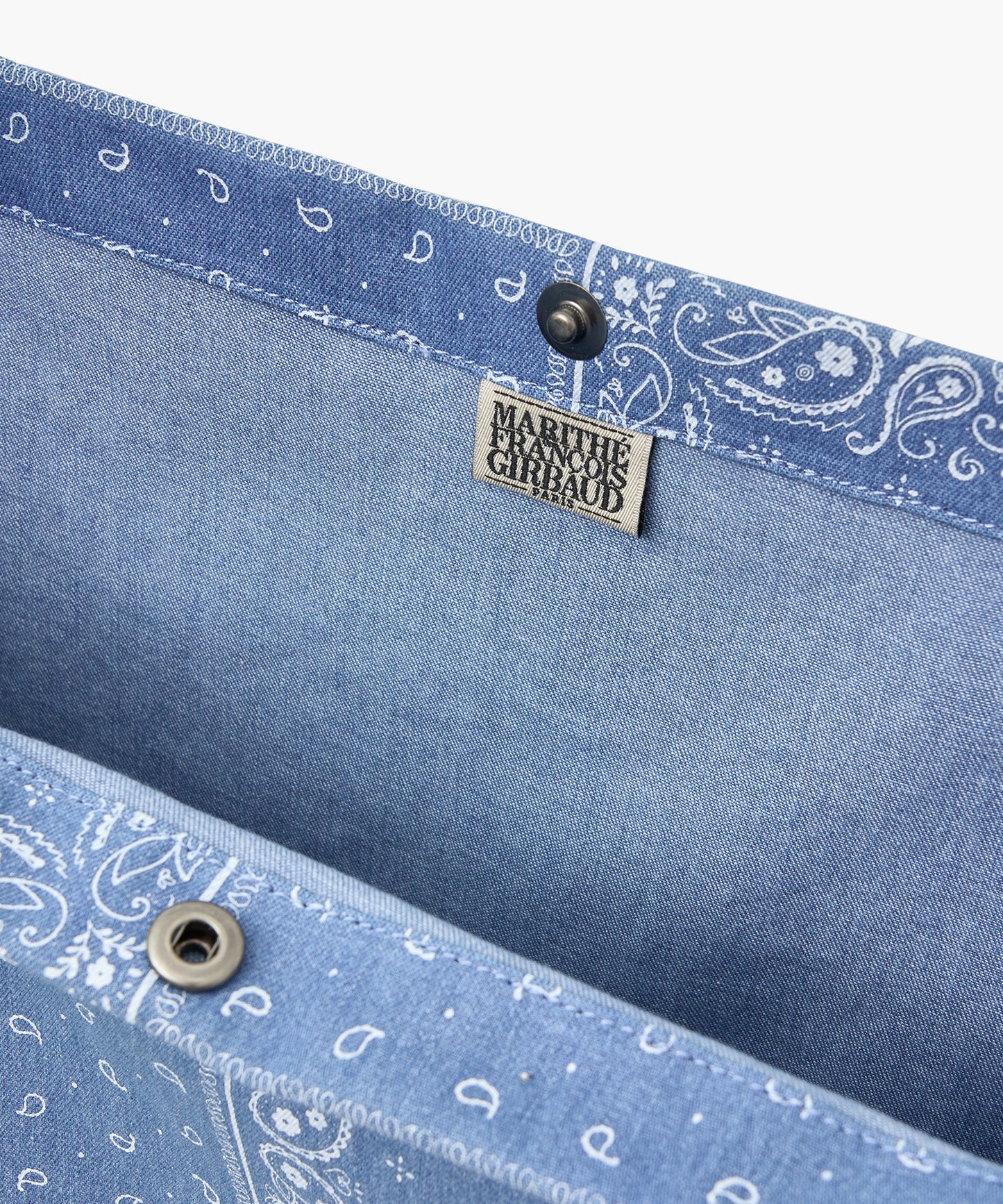 MARITHÉ+FRANÇOIS GIRBAUD - DENIM BANDANA ONE SHOULDER ECO BAG blue