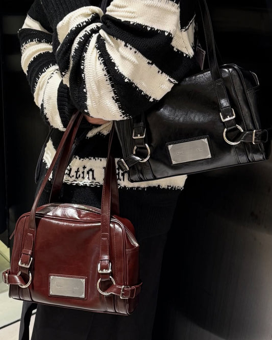 Matin Kim Biker Detail Square Shoulder Bag