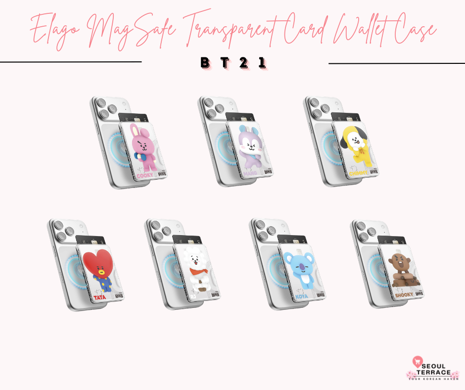 BT21 - Elago MagSafe Transparent Card Wallet Case
