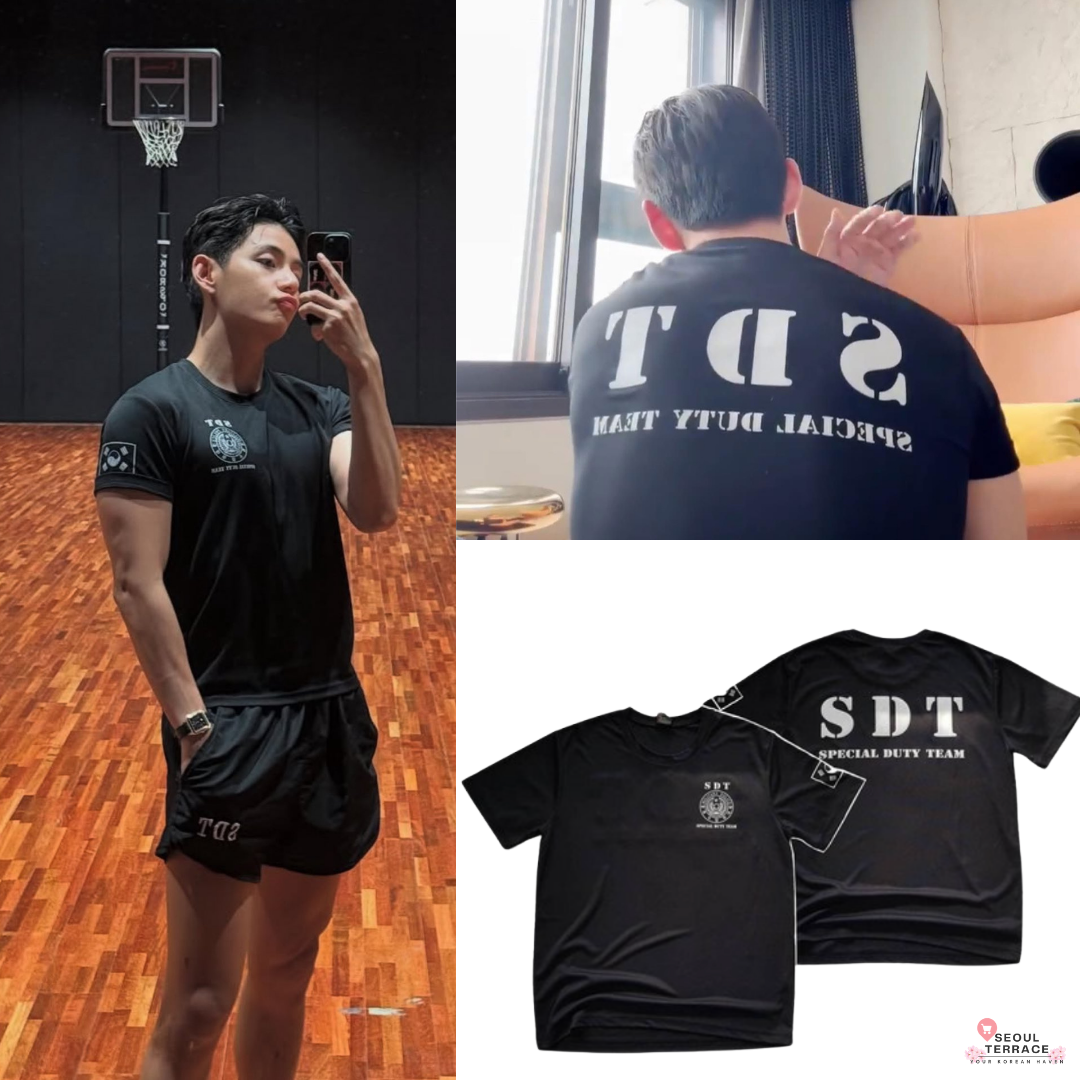 BTS_V_Kim_Taehyung_Worn_SDT_T-SHIRT_BLACK