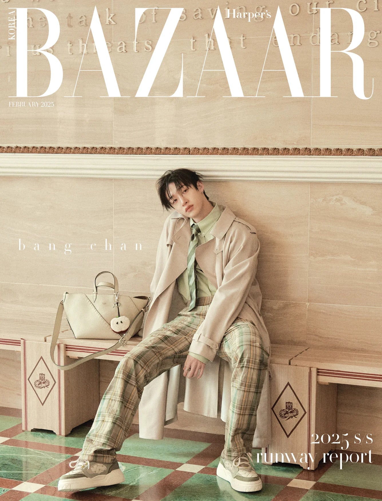 HARPER'S BAZAAR KOREA MAGAZINE February 2025 (Stray Kids) BANG CHAN