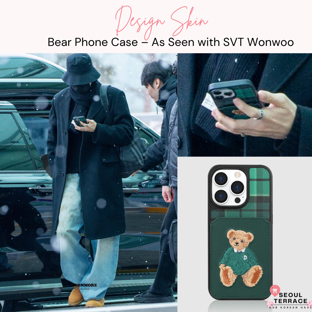 Design Skin Bear Phone Case – As Seen with Jeon Wonwoo