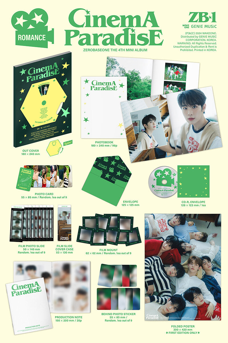 ZEROBASEONE - Cinema Paradise - 4th Mini Album