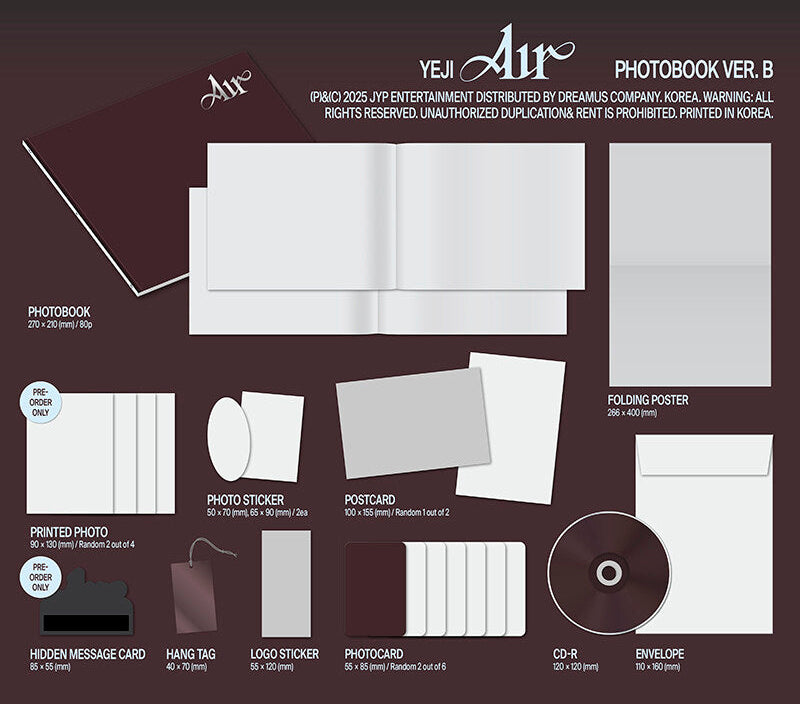 ITZY Yeji - Air (1st Solo Album)