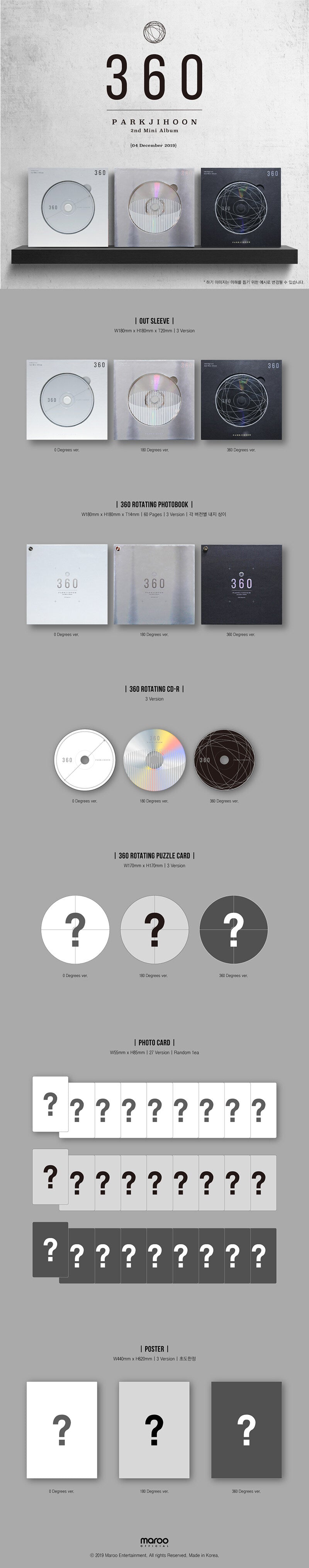 Park Ji Hoon - '360' 2nd Mini Album