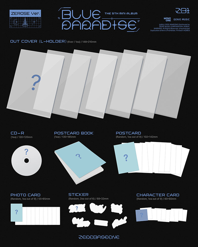Zerobaseone - 'BLUE PARADISE' 5th Mini Album