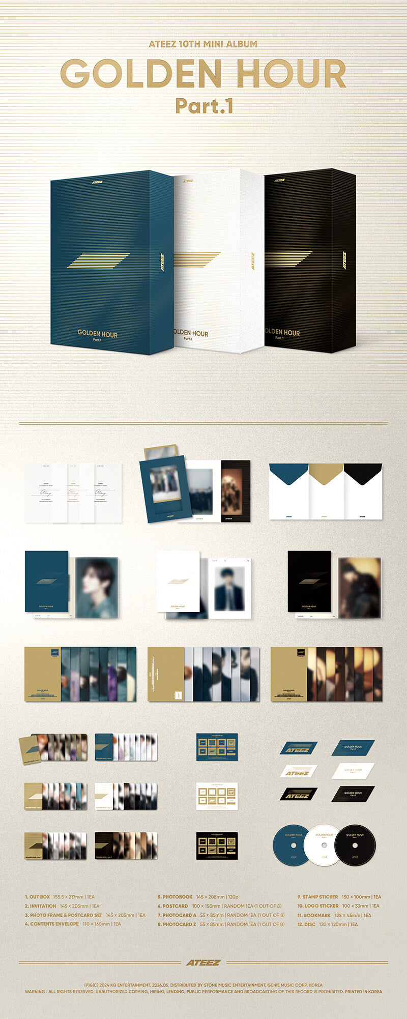 Ateez - GOLDEN HOUR: Part.1 - 10th Mini Album