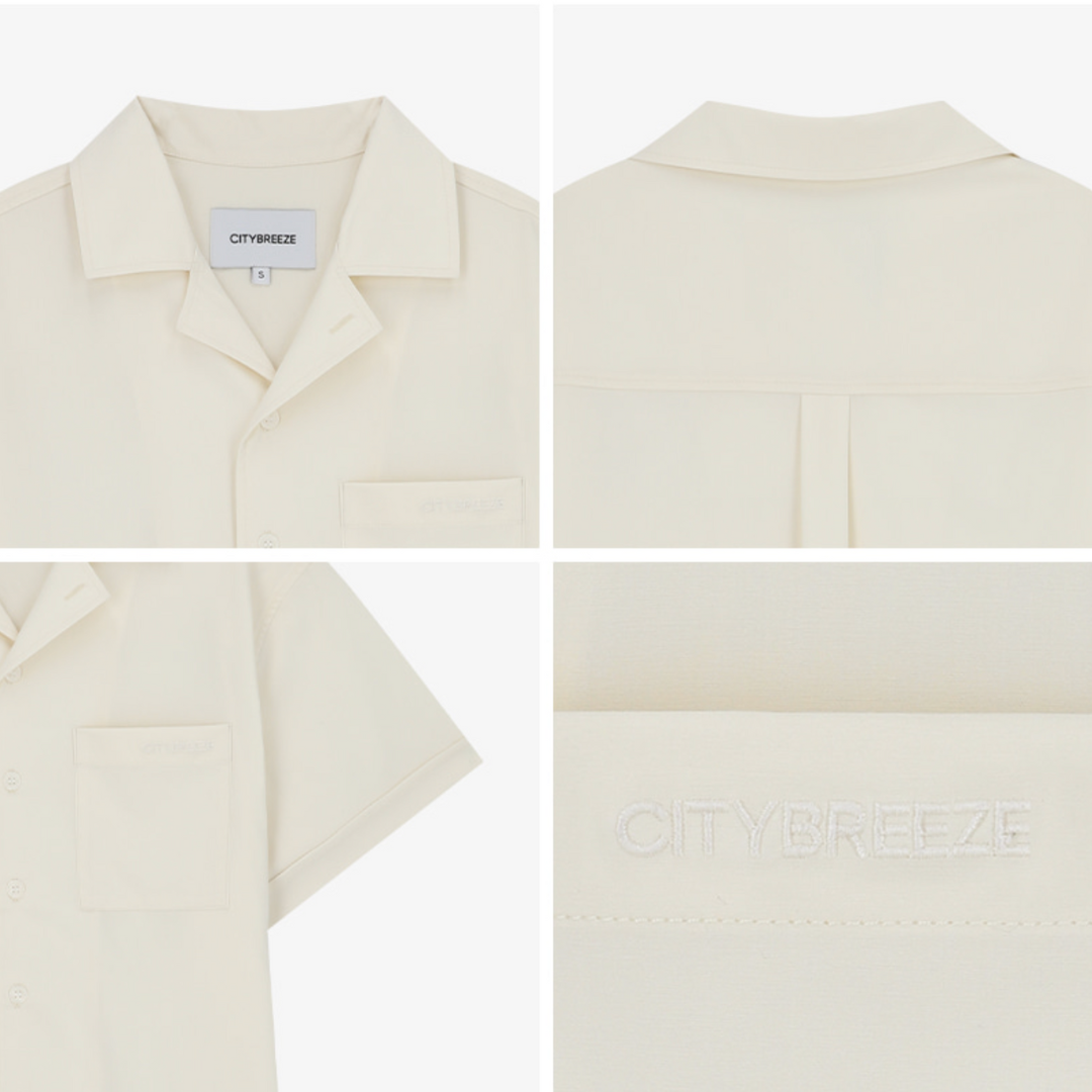 NCT Doyoung x CITYBREEZE Wrinkle-Free Overfit Short Sleeve Shirt (3 Colors)
