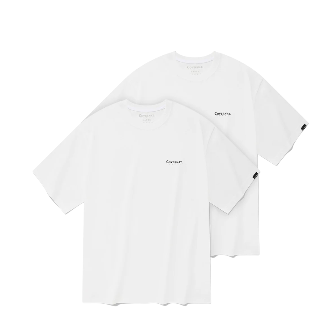 COVERNAT Essentials  - 2 Pack - Cool Cotton T-Shirt (Black & White)