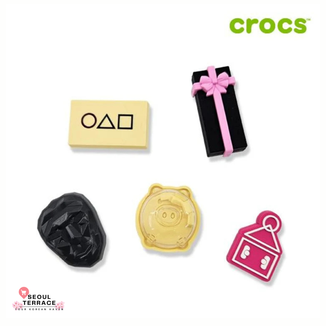 CROCS JIBBITZ CHARMS ORIGINAL - SQUID GAME EDITION SET (5EA)