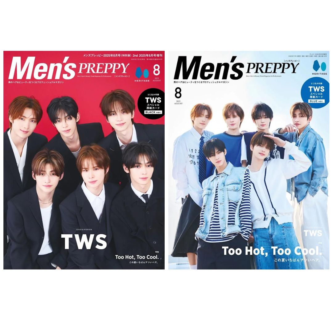 MEN'S PREPPY JAPAN MAGAZINE AUGUST 2025 COVER : TWS