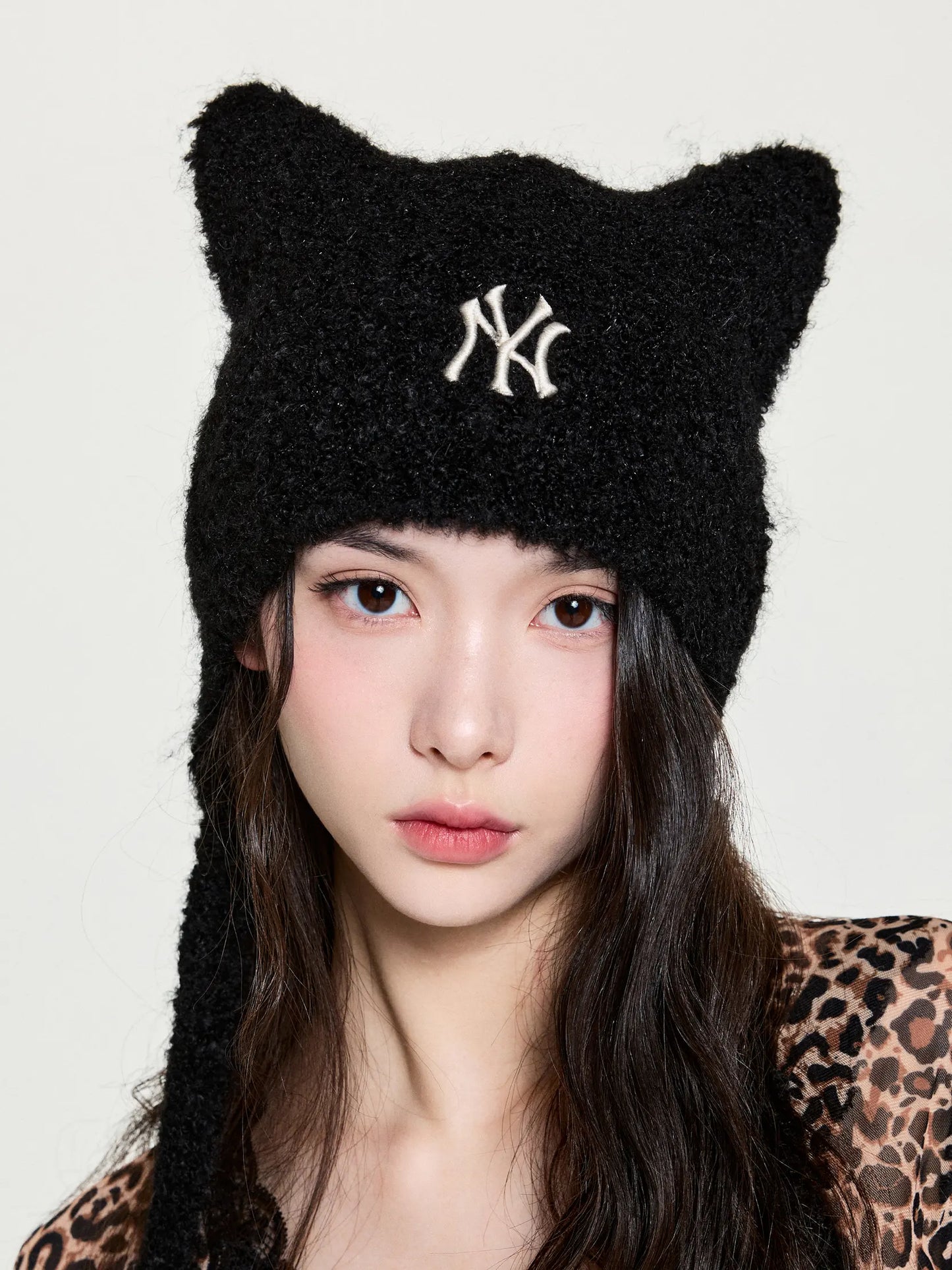 MLB Meow Earflap Beanie New York Yankees