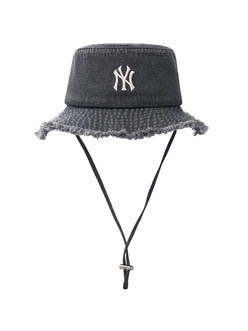 MLB Colored Denim Safari Bucket Hat New York Yankees