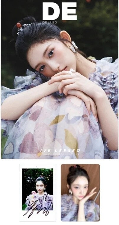 DELING Magazine July 2025 issue Cover: IVE Leeseo + Photocards