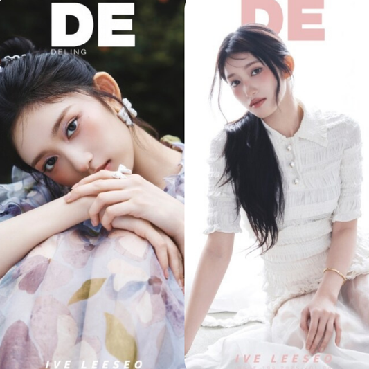 DELING Magazine July 2025 issue Cover: IVE Leeseo + Photocards