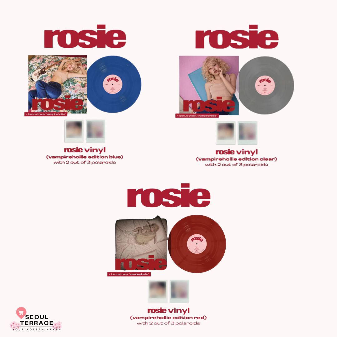 BLACKPINK Rosé - 'ROSIE' 1st Album Vinyl LP (Vampirehollie Edition) - Transparent - (with Gifts)