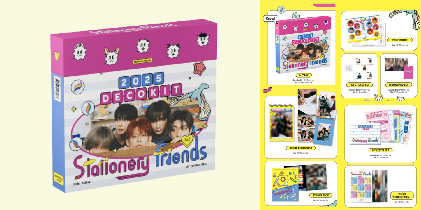 TXT - Stationary Friends 2025 Deco Kit