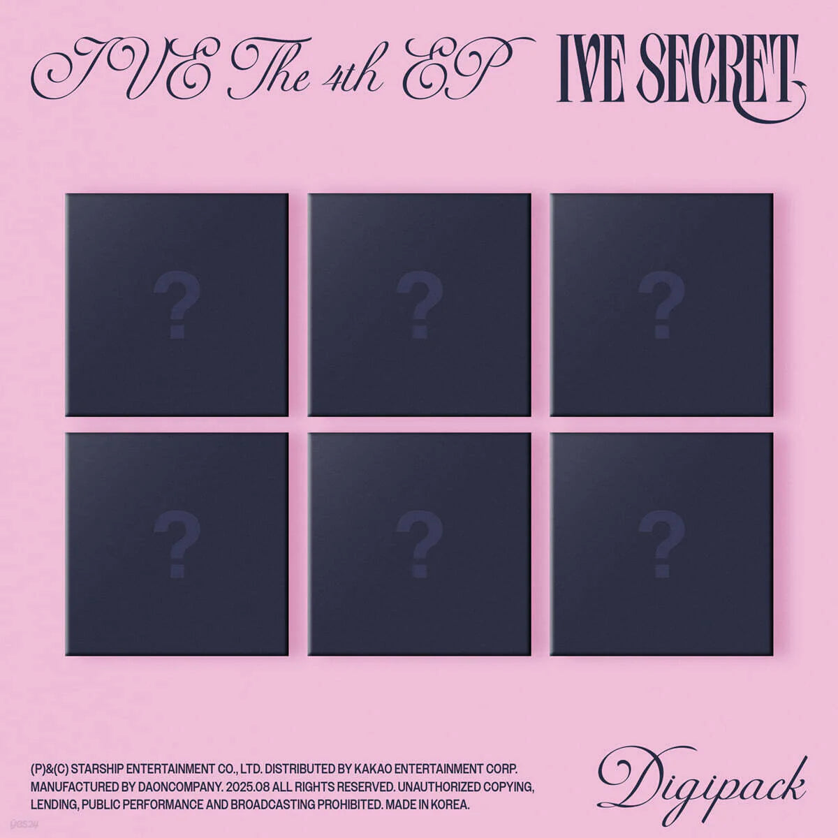 IVE - THE 4th EP IVE SECRET (Digipack Ver.)