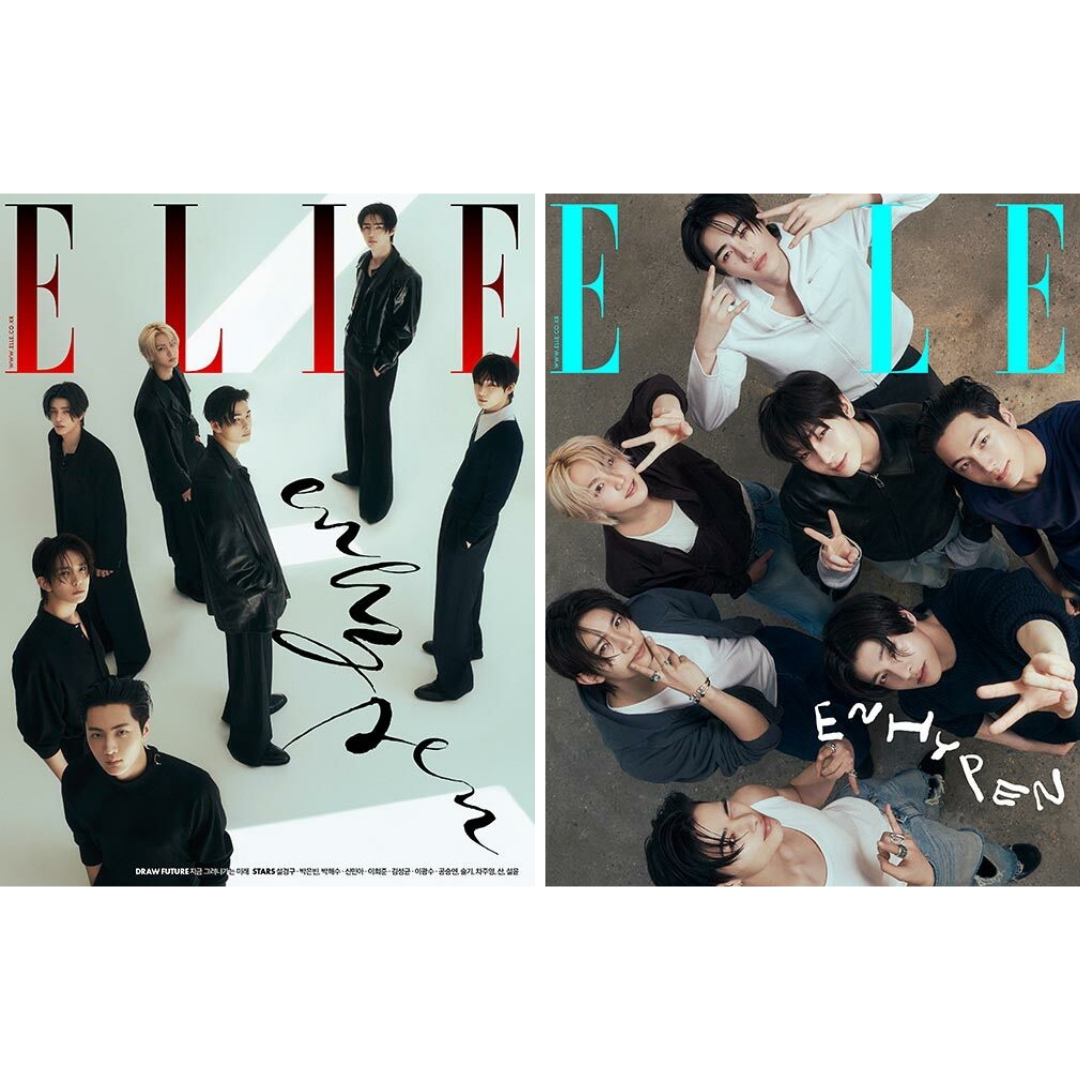 ELLE KOREA MAGAZINE 2025 APRIL COVER : ENHYPEN