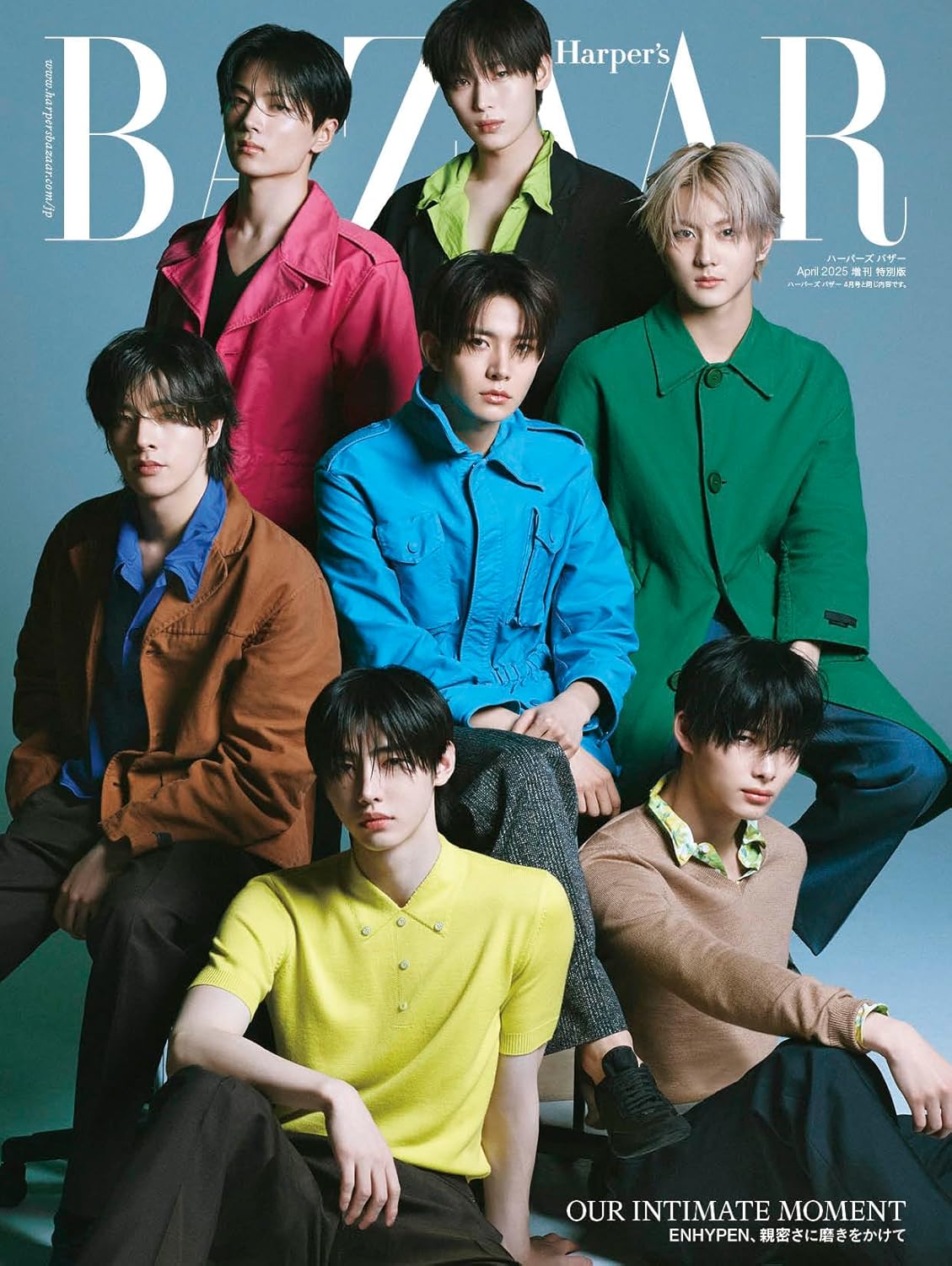 HARPER'S BAZAAR JAPAN MAGAZINE APRIL 2025 COVER : ENHYPEN