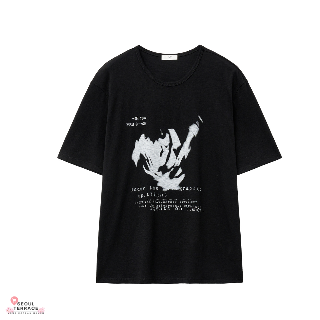 Electric Graphic Slub Half T-shirt seen worn by ENHYPEN SUNGHOON AND SUNOO