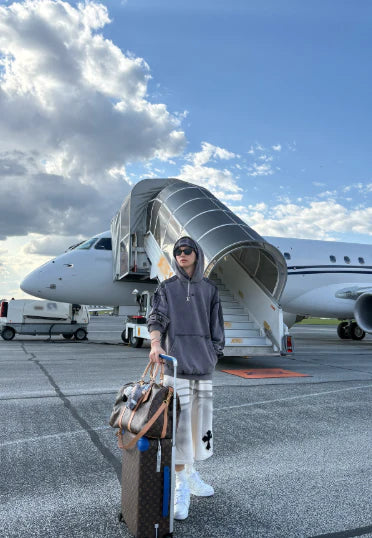 Stray Kids Felix WORN Layered Bermuda Shorts Cream