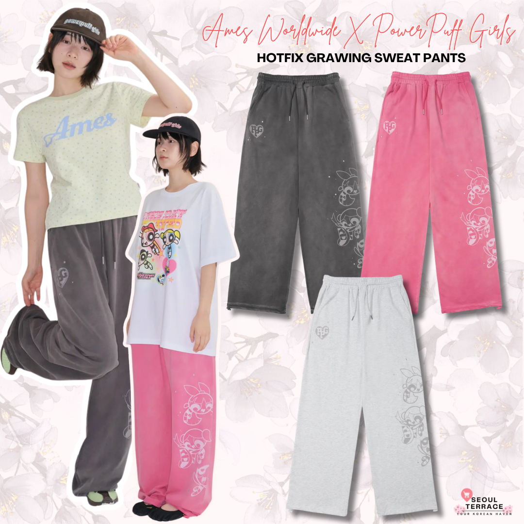 Ames Worldwide X PowerPuff Girls Hotfix Grawing Sweat Pants