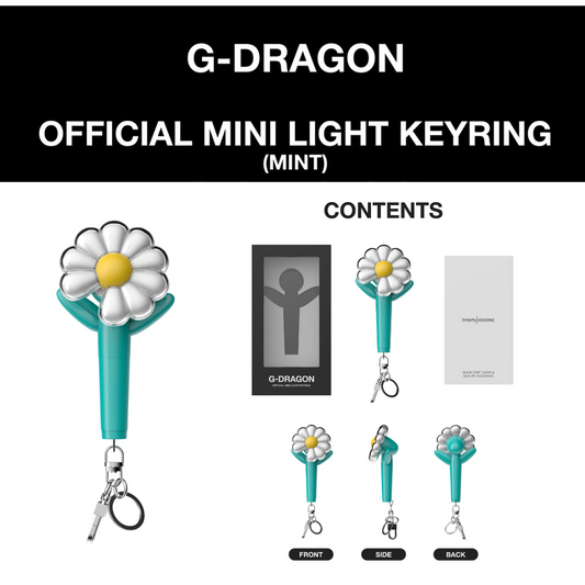 G-DRAGON OFFICIAL MINI LIGHT KEYRING (MINT)