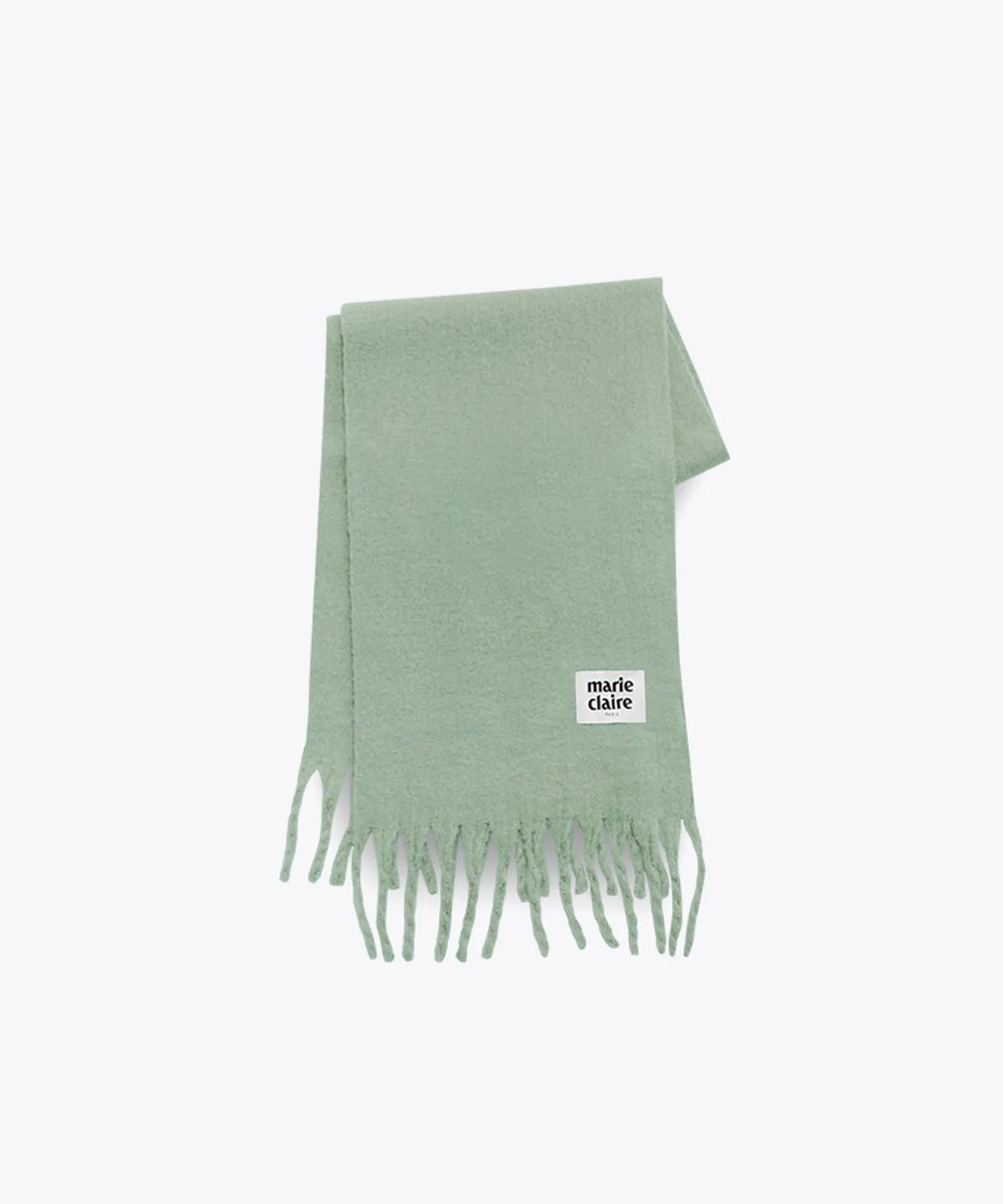 Marie Claire (FW25) Paris Collection - Fuzzy Solid Muffler (Red,White,Green,Sky Blue)