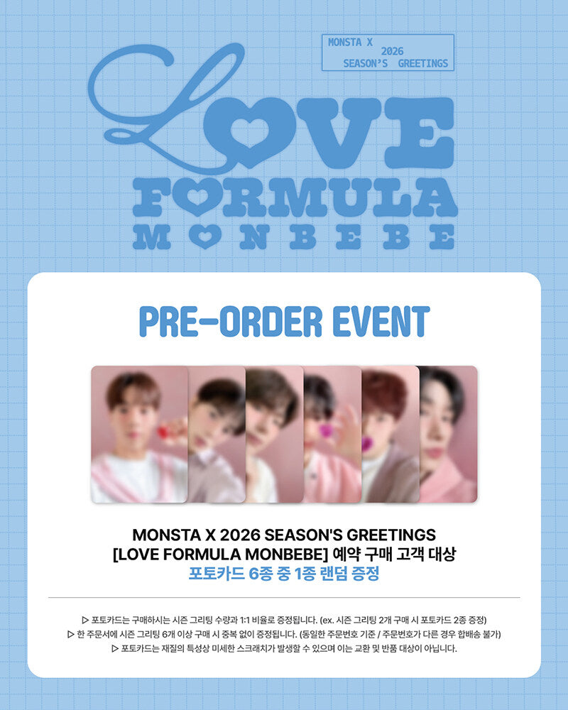 MONSTA X – 2026 Season’s Greetings “LOVE FORMULA MONBEBE”