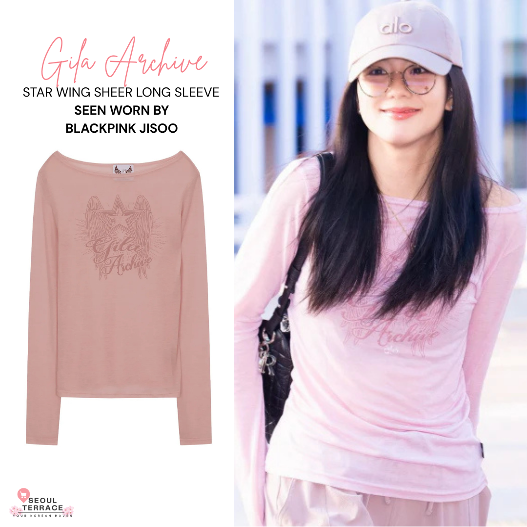 Gila Archive STAR WING SHEER LONG SLEEVE Worn by BLACKPINK JISOO