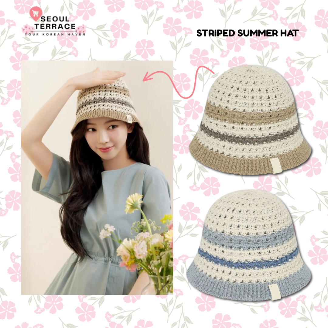 Aespa Karina X Nordisk Striped Summer Hat