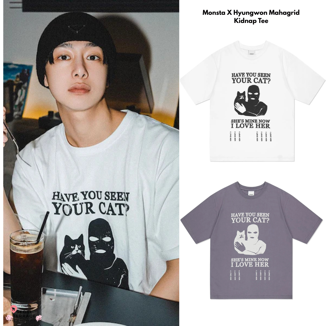 Monsta X Hyungwon Mahagrid Kidnap Tee