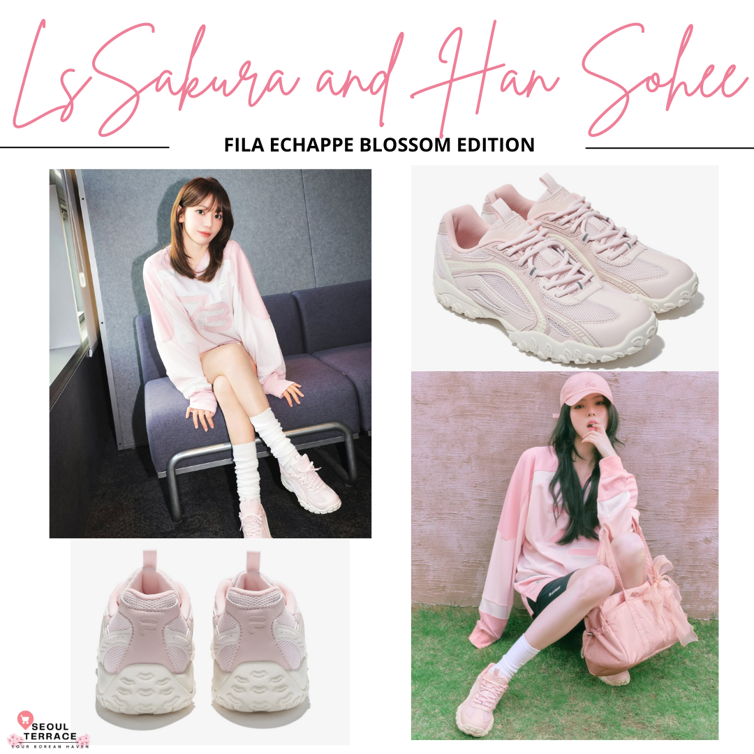 【Fila】 Echappe Blossom Han So-Hee & Lesserafim Sakura Worn] Fila Echappe Blossom