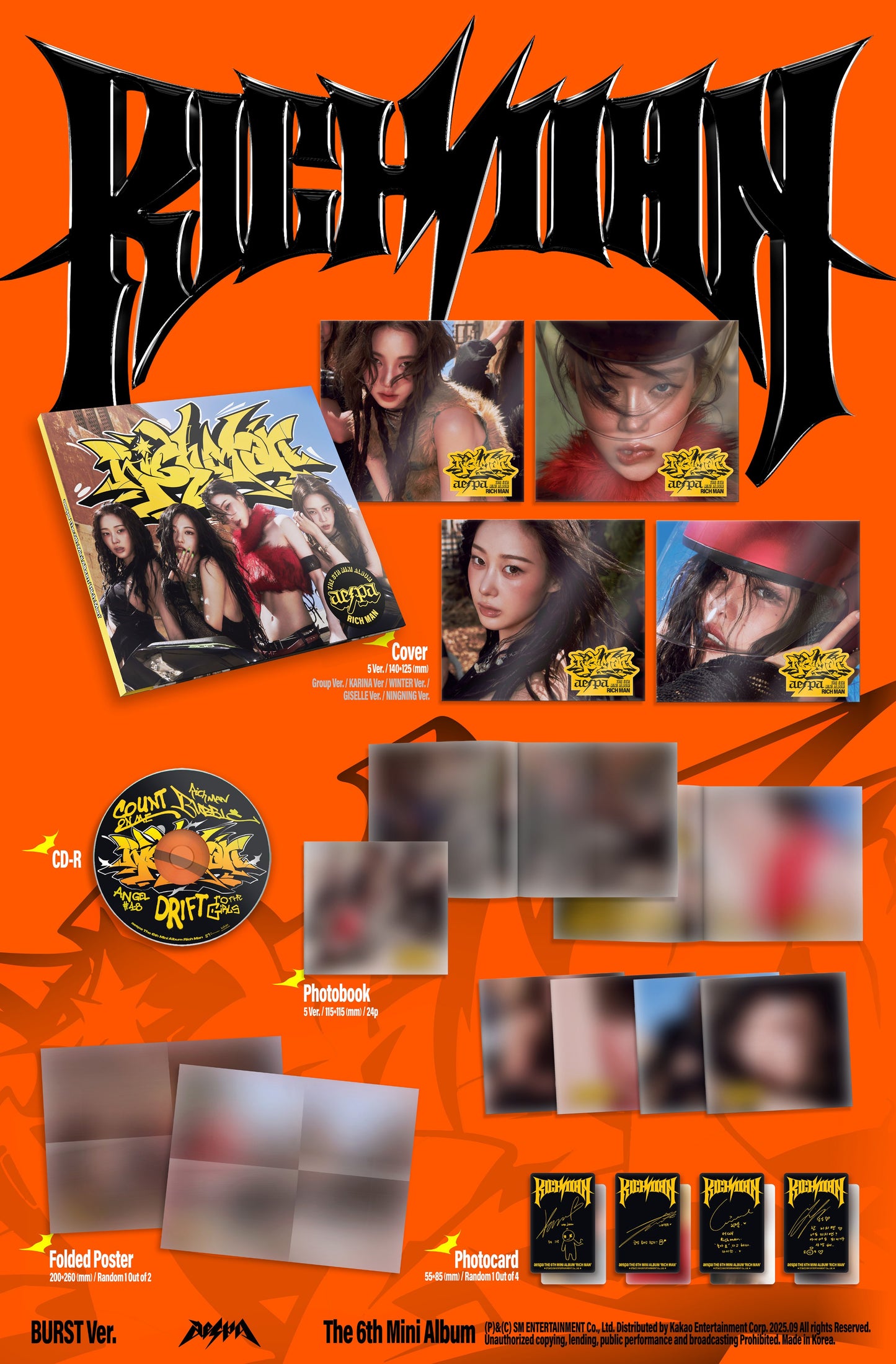 aespa - 6th Mini Album Rich Man (BURST Ver.) PHOTOBOOK