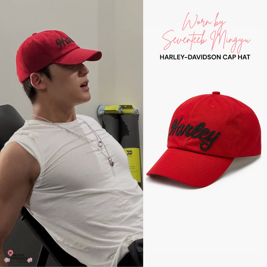 HARLEY-DAVIDSON Collections Cap Hat Worn by SEVENTEEN Mingyu
