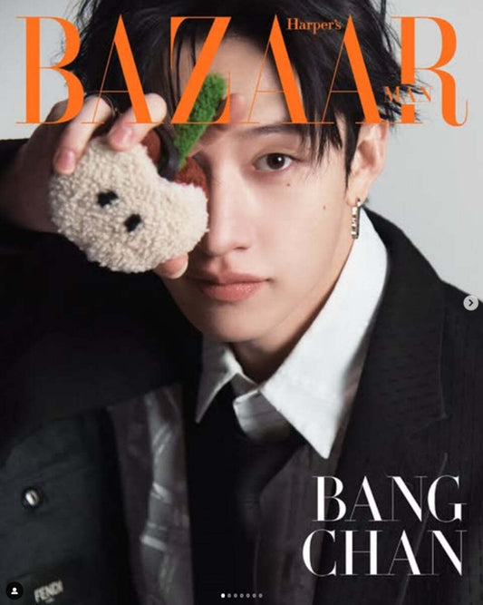 HARPER'S BAZAAR SG MAGAZINE MARCH 2025 Cover: Stray Kids Bang Chan