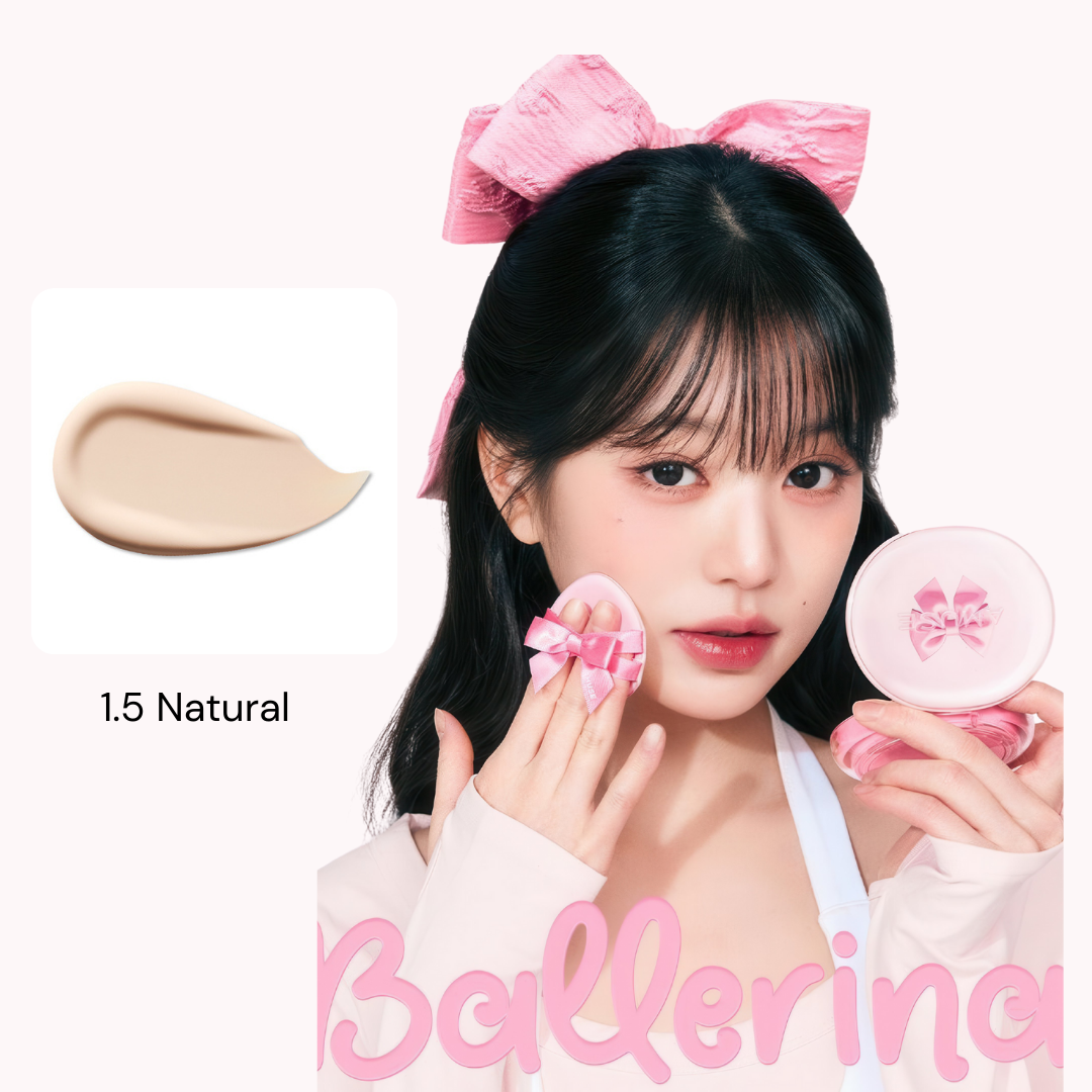 (IVE) Wonyoung x AMUSE Ceramic Skin Perfector Cushion – Ballerina Limited Edition