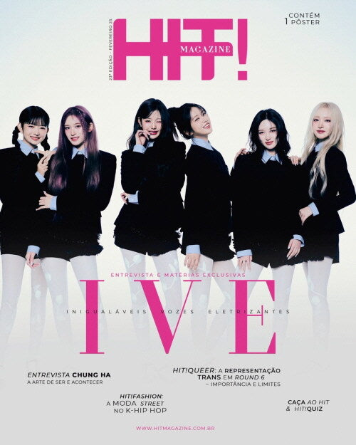 IVE x HIT! Magazine February 2025 Issue: IVE Cover (Magazine + Poster + Postcard)