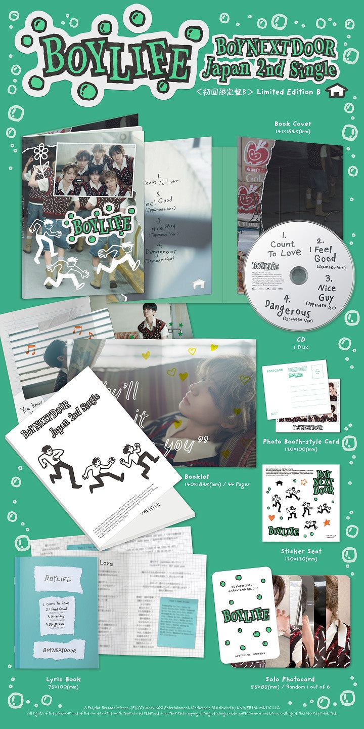 BOYNEXTDOOR (BND) JAPAN 2nd Single 'BOYLIFE'