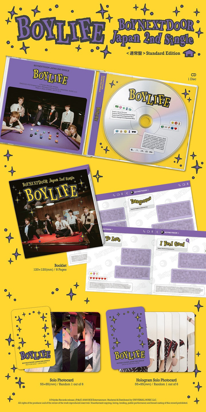 BOYNEXTDOOR (BND) JAPAN 2nd Single 'BOYLIFE'