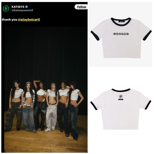 KATSEYE S/S Cropped Ringer T Shirt