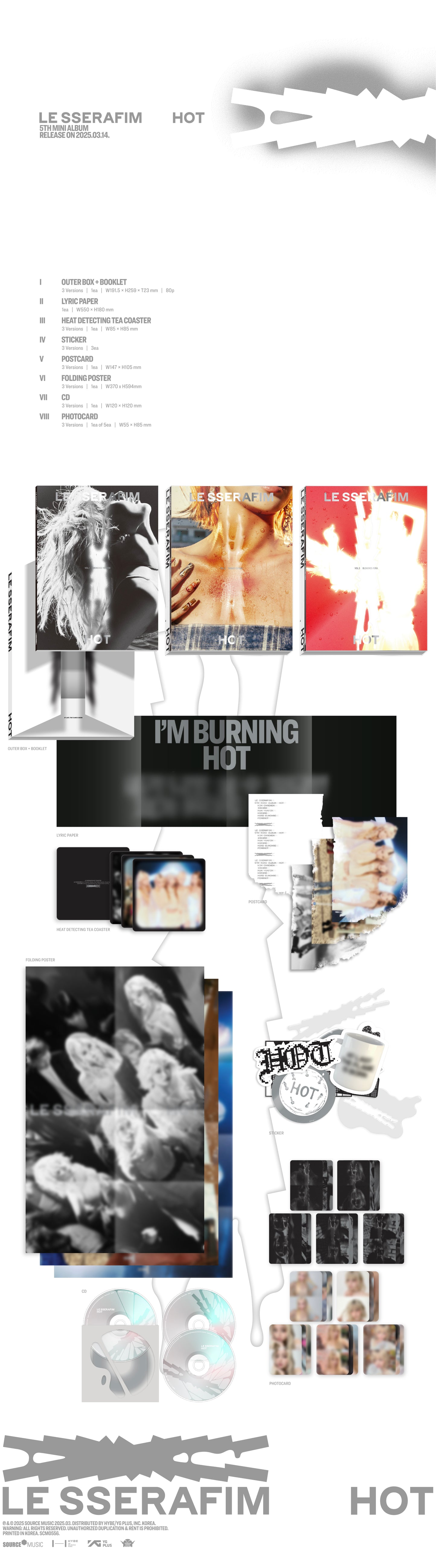 LE SSERAFIM - 5th Mini Album HOT