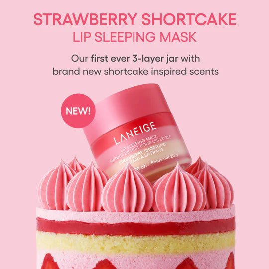 Laneige Lip Sleeping Mask Strawberry Shortcake (+ Spatula Holder)
