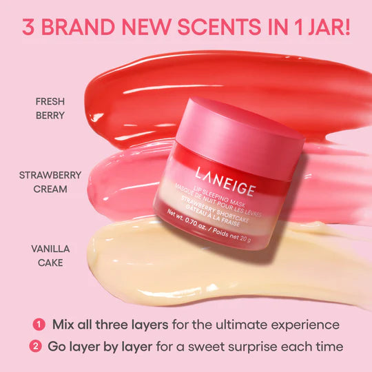 Laneige Lip Sleeping Mask Strawberry Shortcake (+ Spatula Holder)